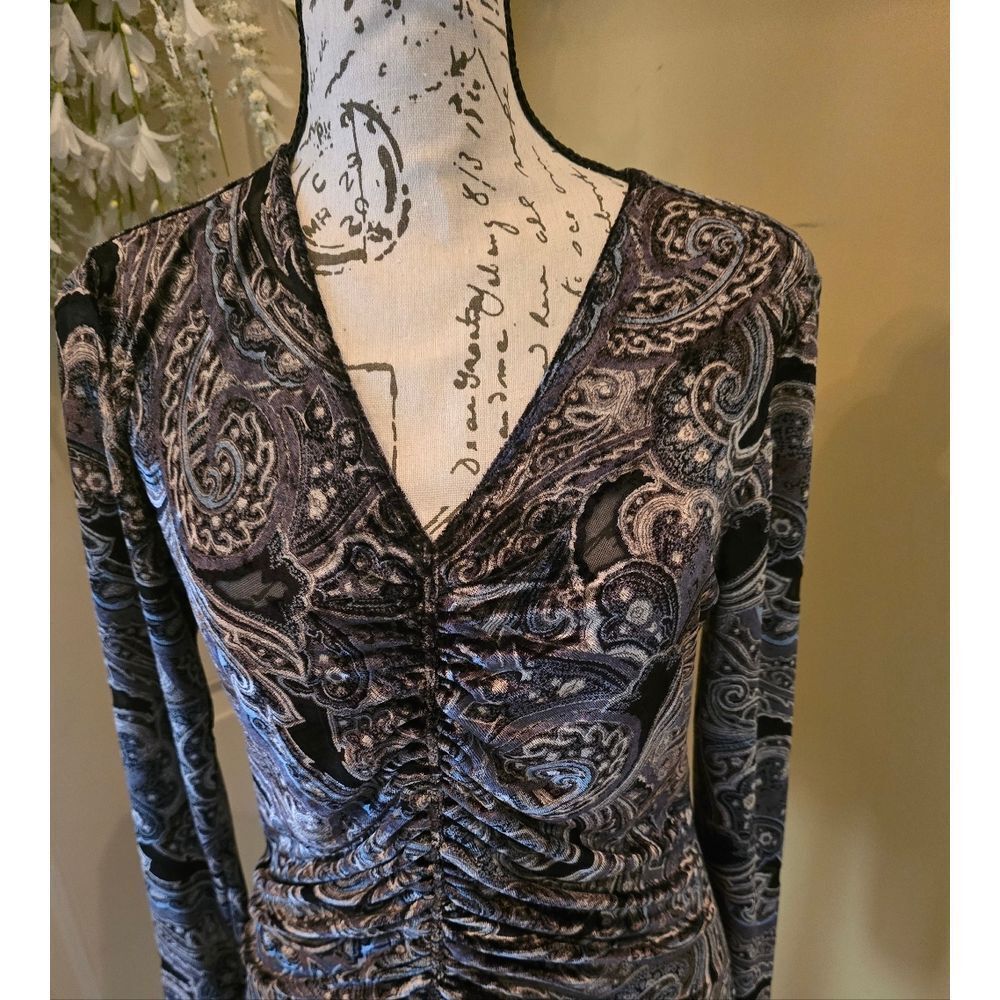 CONTEXT VELVET STRETCHY TOP